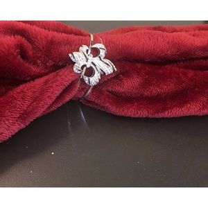 Fleur-de-lis’s black, white and silver bangle bracelet